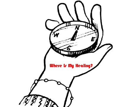 man holding a compass 