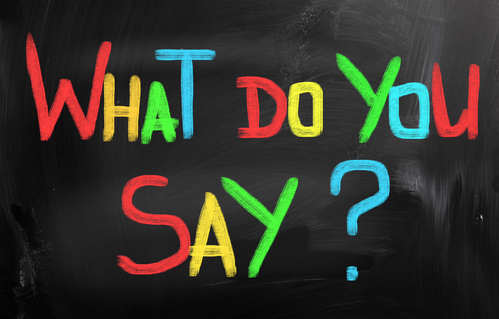 What Do You Say Concept